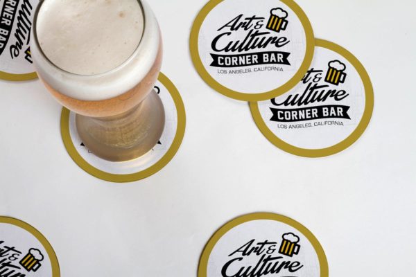 圆形杯垫样机素材设计模板 Multipurpose Drink Coaster Mock Up