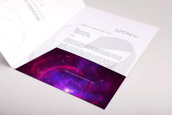 企业办公/会议文件夹内页设计PSD样机素材模板04 Folder PSD Mockup 04