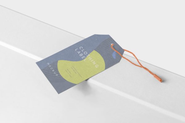 服装挂牌标签设计图样机素材模板 Clothing Label Mockups