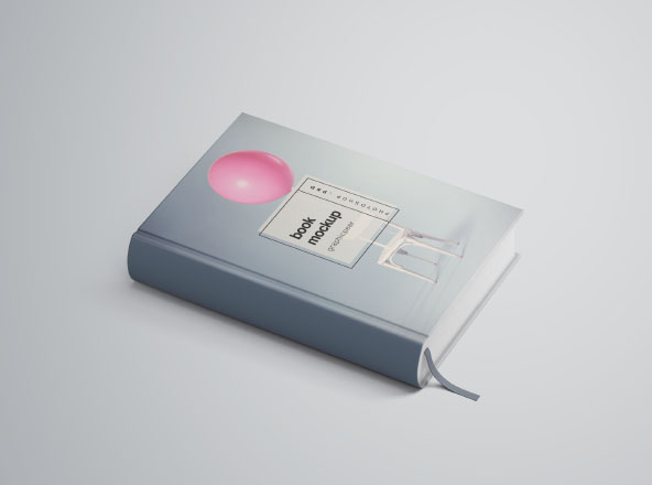 精装图书封面设计效果图PSD样机素材 Book Cover Mockup