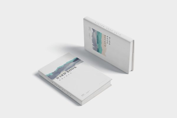 精装硬封图书封面设计效果图样机素材 Hard Book Mockups