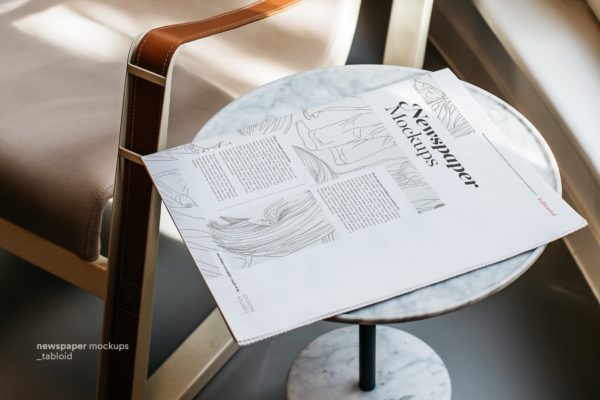报纸版面设计图预览样机素材模板 Newspaper Mockups