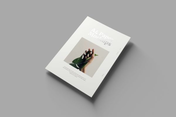 A4纸张宣传单/印刷品设计效果图样机素材 A4 Paper Mockups