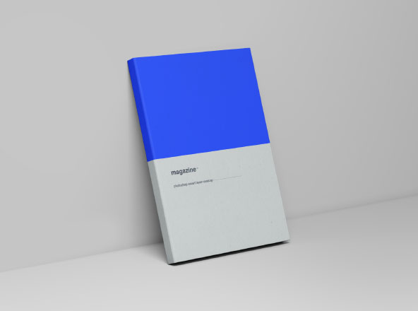杂志封面设计立体效果图样机素材模板 Smart Magazine Cover Mockup