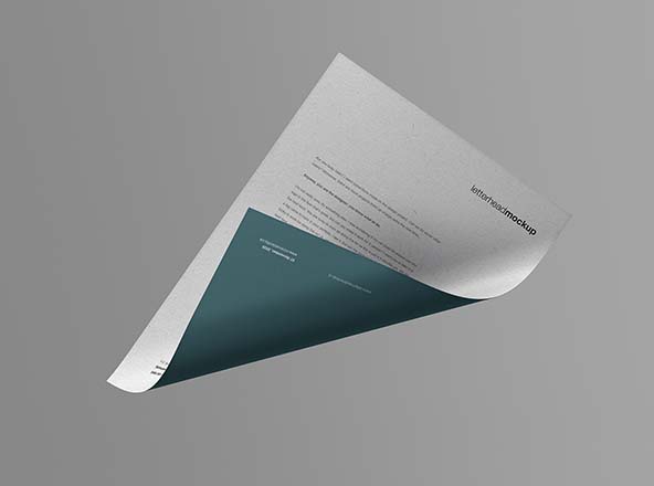 悬浮效果A4纸规格海报传单设计效果图样机素材 Floating A4 Paper Mockup