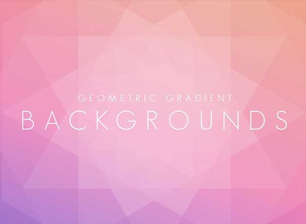 超赞的几何渐变背景图片 Geometric Gradient Backgrounds