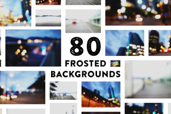 80张美丽的磨砂效果背景图片 80 Beautiful Frosted Backgrounds