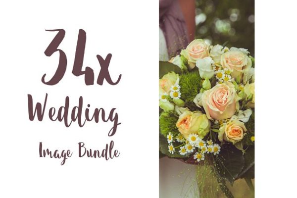 婚礼现场特写镜头高清照片素材 34x hi-res Wedding Image Bundle