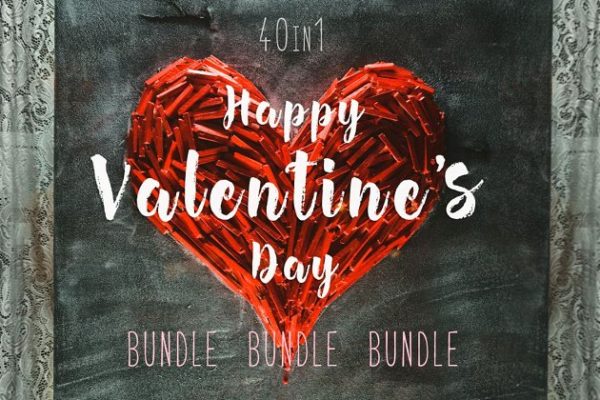 情人节爱情主题高清照片素材 Valentine’s Hearts PACK 40 in 1