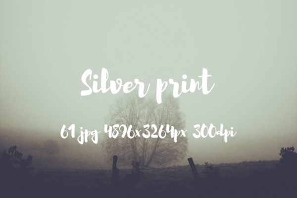 大自然之美高清照片素材 Silver Print Photo pack