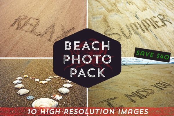 美丽沙滩海滩高清背景图片素材 Beach Photo Pack