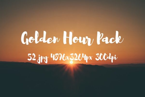 日落西山暮光高清照片素材 Golden Hour  photo pack