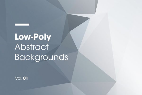 抽象多边形渐变图形背景图片v1 Low-Poly | Abstract Backgrounds | V1