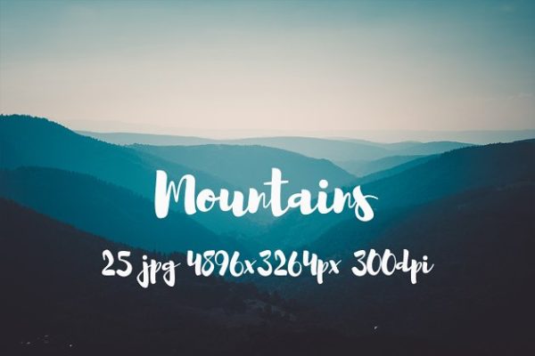 连绵山脉风景高清照片素材 Mountains photo pack