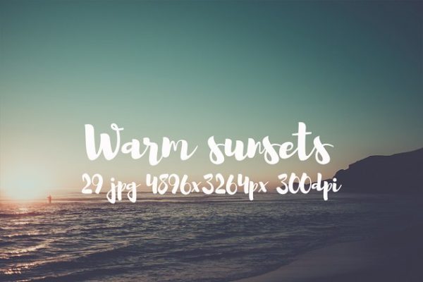 温暖的日落高清照片素材 Warm sunsets photo pack
