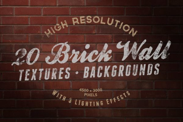 20款砖墙纹理背景图片 Brick Wall Textures / Backgrounds