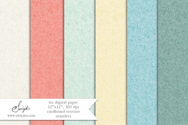 温柔中性色无缝纸板纸张纹理 Paper Background, Cardboard