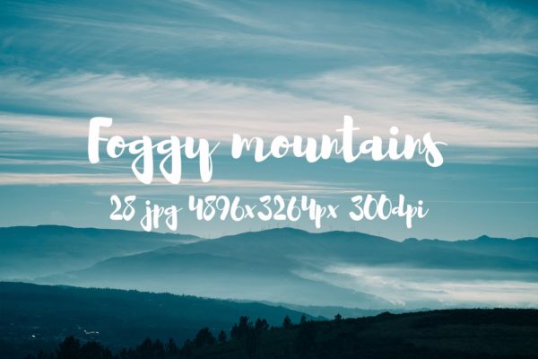 云雾缭绕山谷高清摄影素材合集 Foggy Mountains photo pack