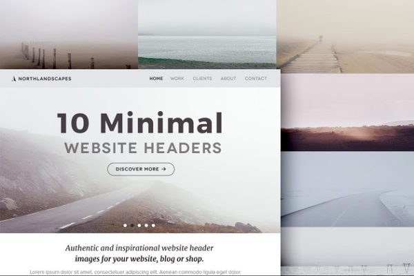10张网站标题照片 10 Website Header Photos (MINIMAL 1)