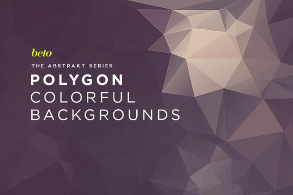 多边形抽象渐变背景图片素材 Polygon Abstract Backgrounds