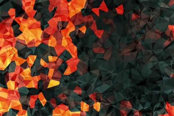 彩色多边形背景图片素材 Colorful Polygonal Backgrounds