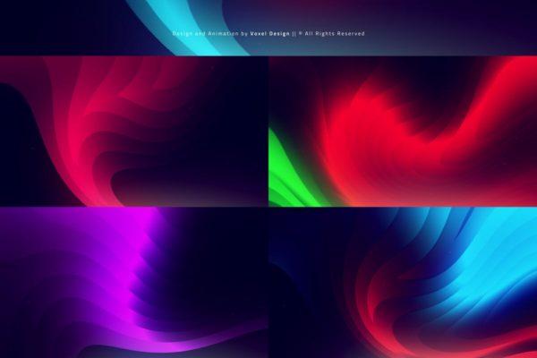 华丽的流体条纹背景图片素材 FLOW – Backgrounds Pack