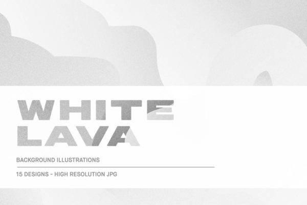 白色熔岩背景图片纹理套装 White Lava – Background Textures