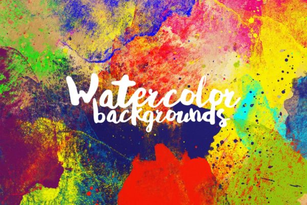 抽象街头涂鸦水彩背景图片 Abstract Watercolor Backgrounds
