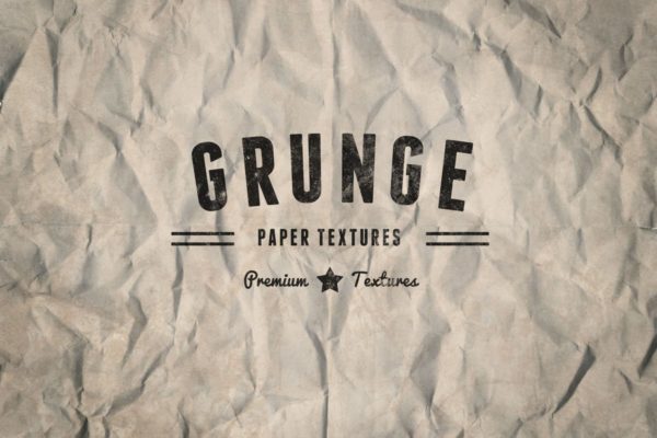 复古粗糙Grunge皱纹纸张纹理 Vintage Grunge Lined & Crumpled Paper Textures