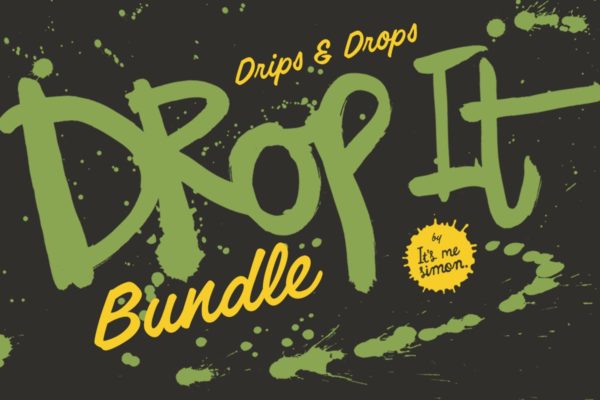 31种手工墨滴纹理设计素材 Drop it ink drip textures