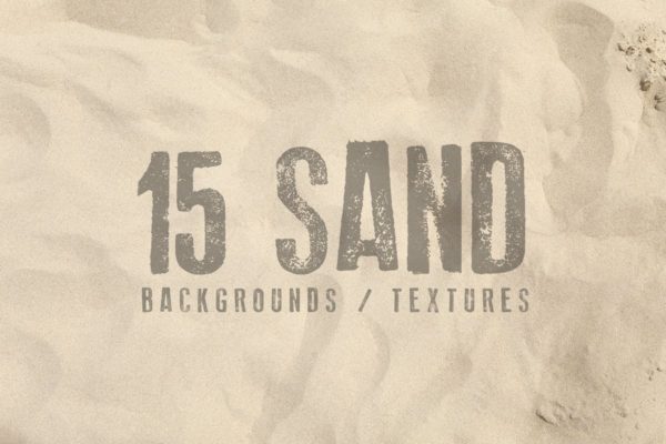 15款海滩细沙/砂砾背景图片纹理素材 15 Sand Backgrounds / Textures