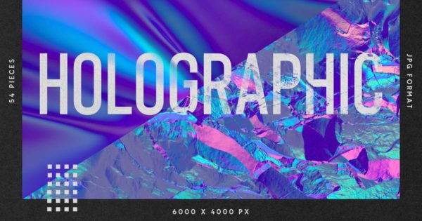 54款高分辨率全息背景图片片精选素材 Holographic Backgrounds Collection