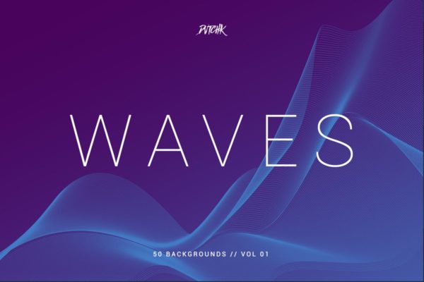 抽象波纹线条高清背景图片素材v1 Waves | Network Lines Backgrounds | Vol. 01