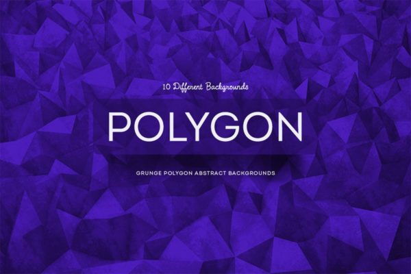 立体几何多边形抽象背景图片素材 Grunge Polygon Abstract Backgrounds