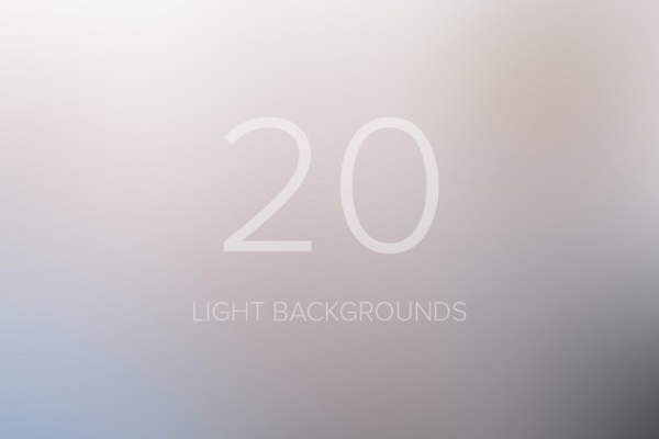 20个模糊渐变背景图片素材 Light Blurred Backgrounds