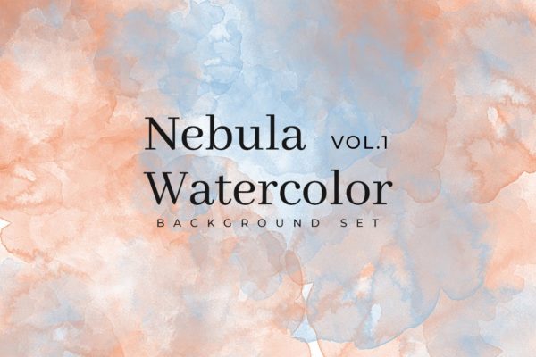 星云水彩手绘高清背景图片素材v1 Nebula Watercolor Background Set Vol. 1