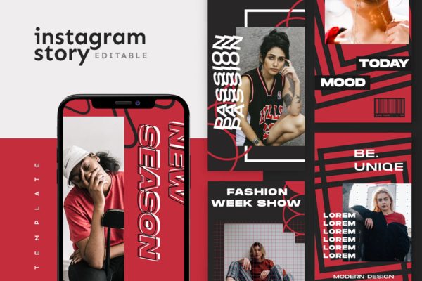 时尚运动品牌营销Instagram推广设计素材 Instagram Story Template