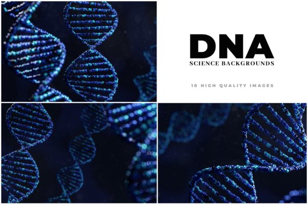 10款DNA链条高清背景图片片精选素材 DNA – 10 Science Backgrounds