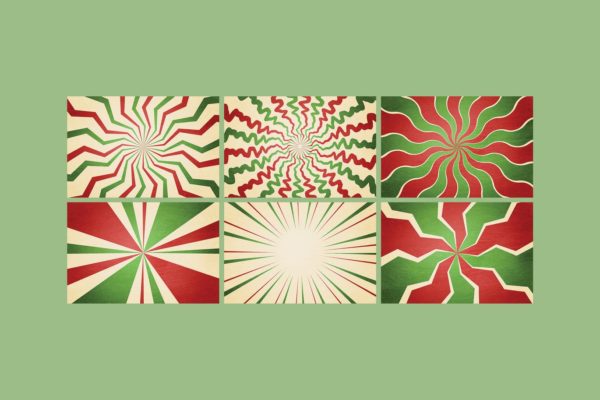 20张圣诞节射线几何图形背景图片素材 20 Christmas Ray Background