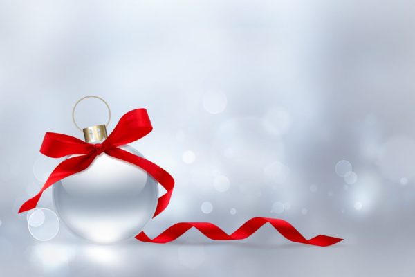 银色圣诞球高清背景图片素材 silver Christmas ball