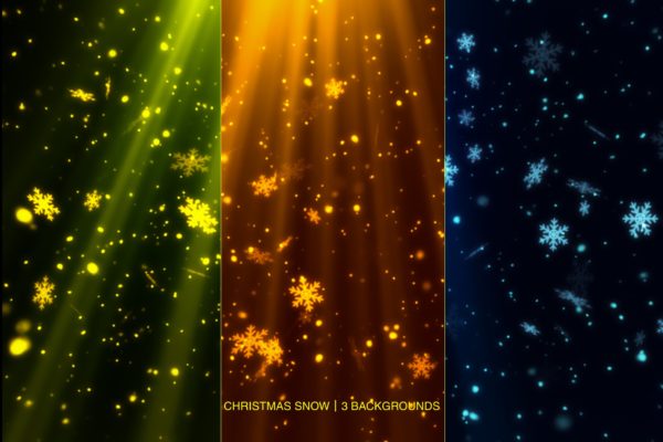 4K分辨率圣诞节平安夜雪花纷飞背景图片片精选素材 Christmas Eve Snow