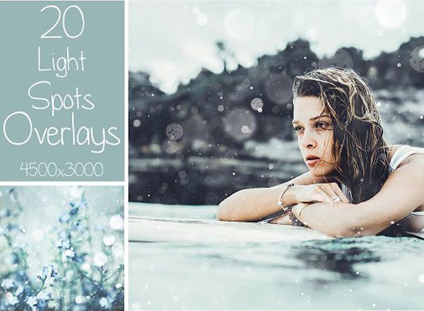 20种光点叠层纹理素材精选 20 Light Spots Overlays