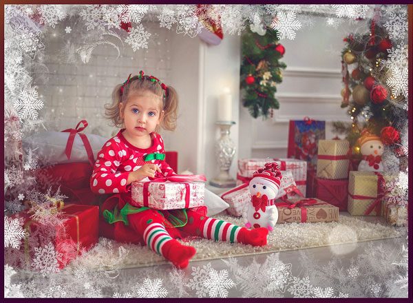 20款圣诞主题雪花图案照片背景叠层 20 Christmas Photo Overlays