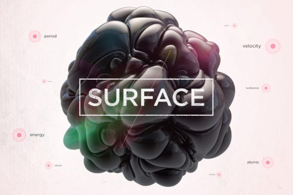 抽象创意系列：12个独特纹理球体形状 Surface Volume 1