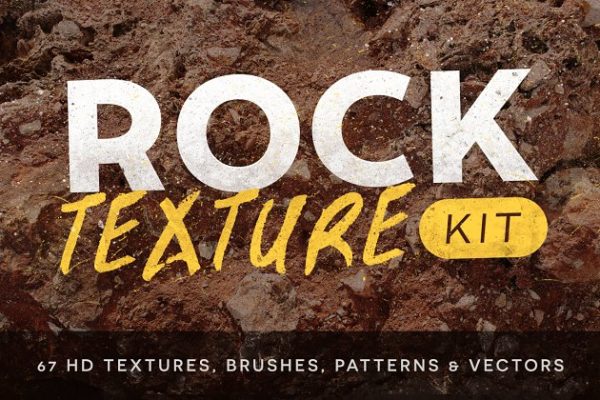 67款真实逼真石头纹理&笔刷 Rock Texture Kit – Seamless Textures