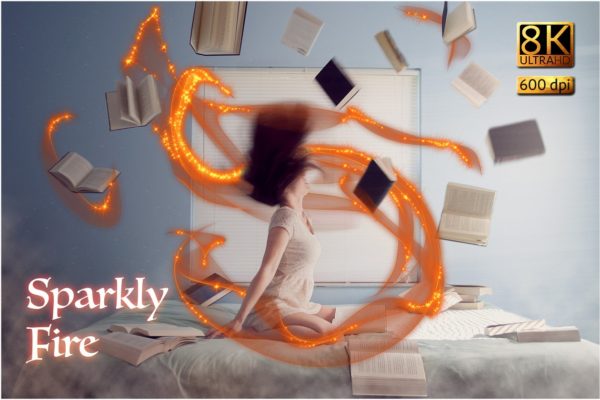 奇幻星火叠层背景 Sparkly Fire