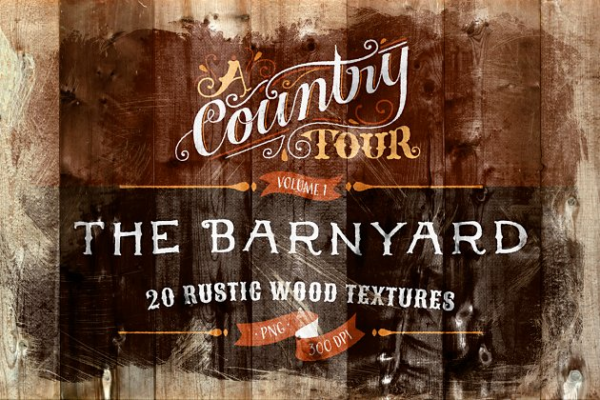 20款真实木材纹理汇总 The Barnyard – 20 Wood Textures