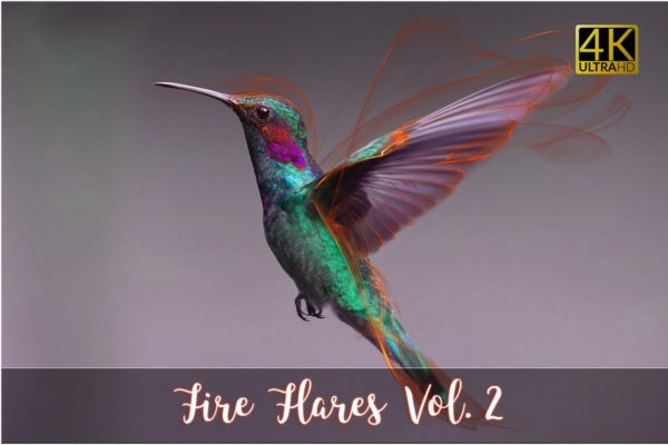 4K分辨率火焰耀斑叠层背景 4K Fire Flares Overlays Vol. 2