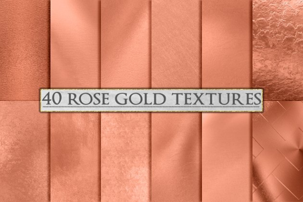 玫瑰金箔背景纹理 Rose Gold Foil Background Textures