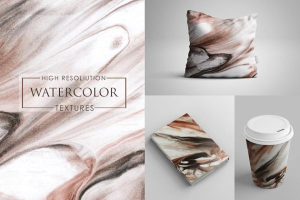 混合色彩水彩纸张纹理 Watercolour Paper Textures